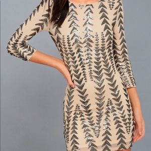 Lulus Shine On Me Sequin Bodycon Dress